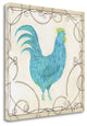 "Teal Rooster I" By Cindy Shamp, Giclee Print on Gallery Wrap Canvas