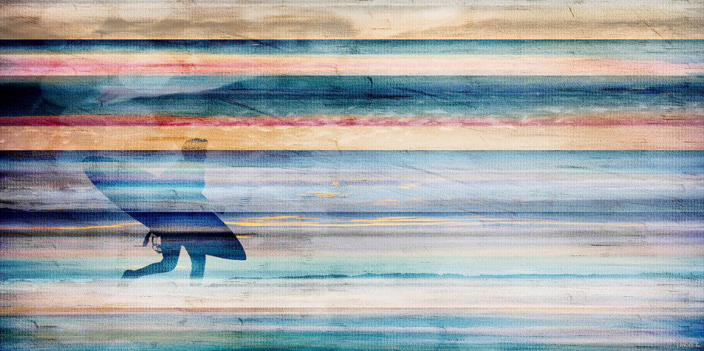 "One More Time" Print on Canvas, 24"x12"