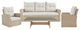 Canaan All-Weather Wicker Deep-Seat Set With Sofa, 2 Arm Chairs and 57"L Table