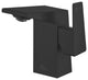 Carre Single Hole Single Handle Bathroom Faucet, Matte Black