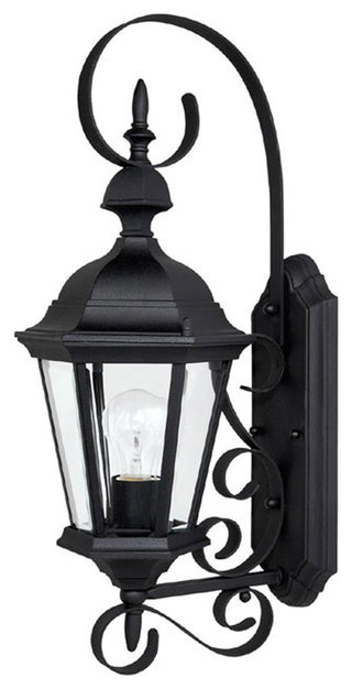 Capital Lighting Carriage House 1 Lamp Outdoor Wall Fixture, Black