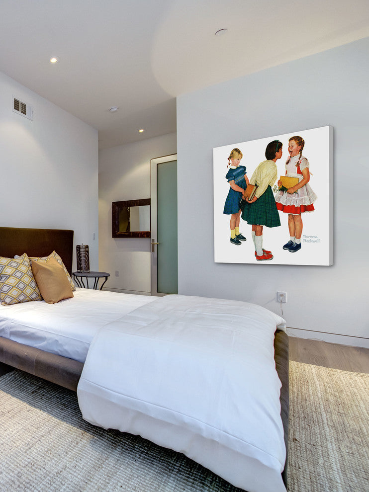 "Missing tooth" Painting Print on Canvas by Norman Rockwell