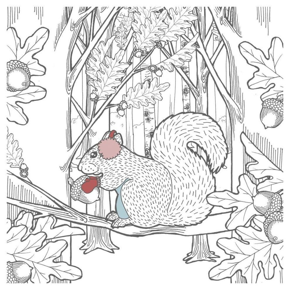 "Color the Forest Color VIII" Digital Paper Print by Elyse DeNeige, 32"x32"