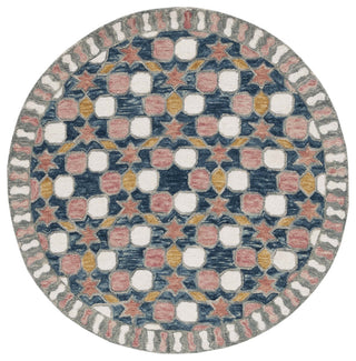Safavieh Aspen Collection APN128 Rug, Grey/Pink, 5' Round