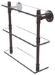 Pipeline Triple Glass Shelf, Oil Rubbed Bronze, 16"