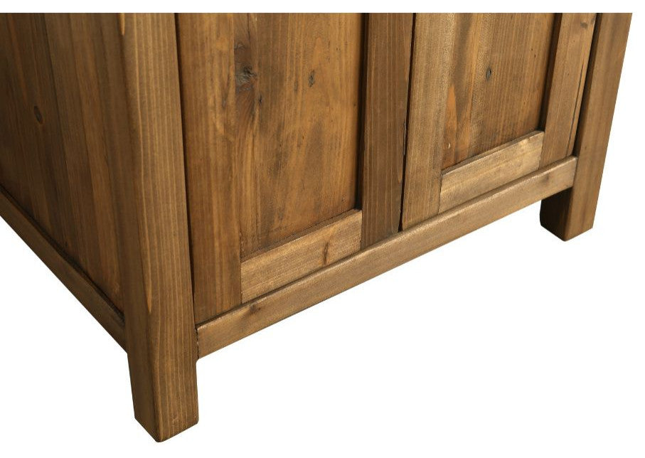 Design Element Bryson 24" Reclaimed Wood Single Sink Bathroom Vanity In Walnut