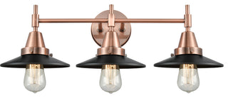Innovations 447-3W-AC-M6-BK Caden 3 Light Bath Vanity Light, Antique Copper