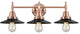 Innovations 447-3W-AC-M6-BK Caden 3 Light Bath Vanity Light, Antique Copper