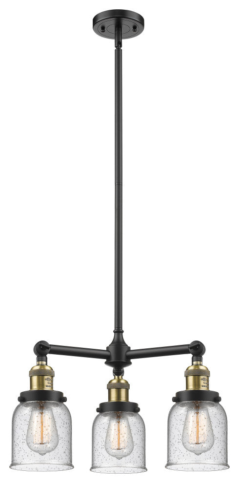 INNOVATIONS LIGHTING 207-BAB-G54-LED Small Bell 3 Light Chandelier