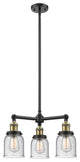 INNOVATIONS LIGHTING 207-BAB-G54-LED Small Bell 3 Light Chandelier