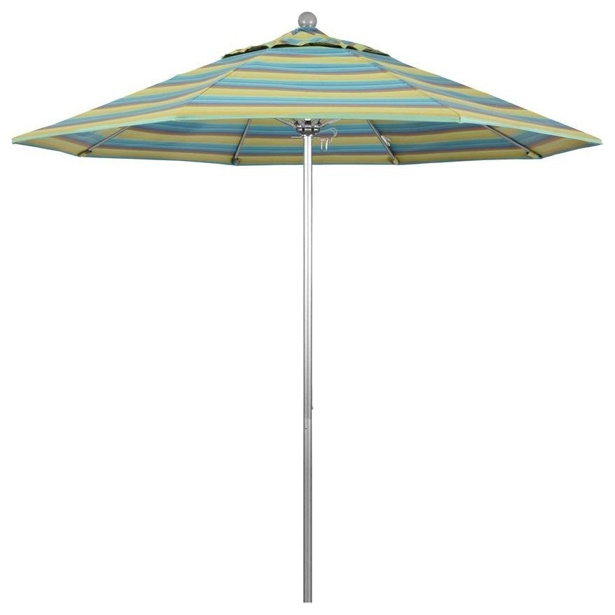 9' Venture Series Patio Umbrella With Sunbrella 2A Astoria Lagoon Fabric