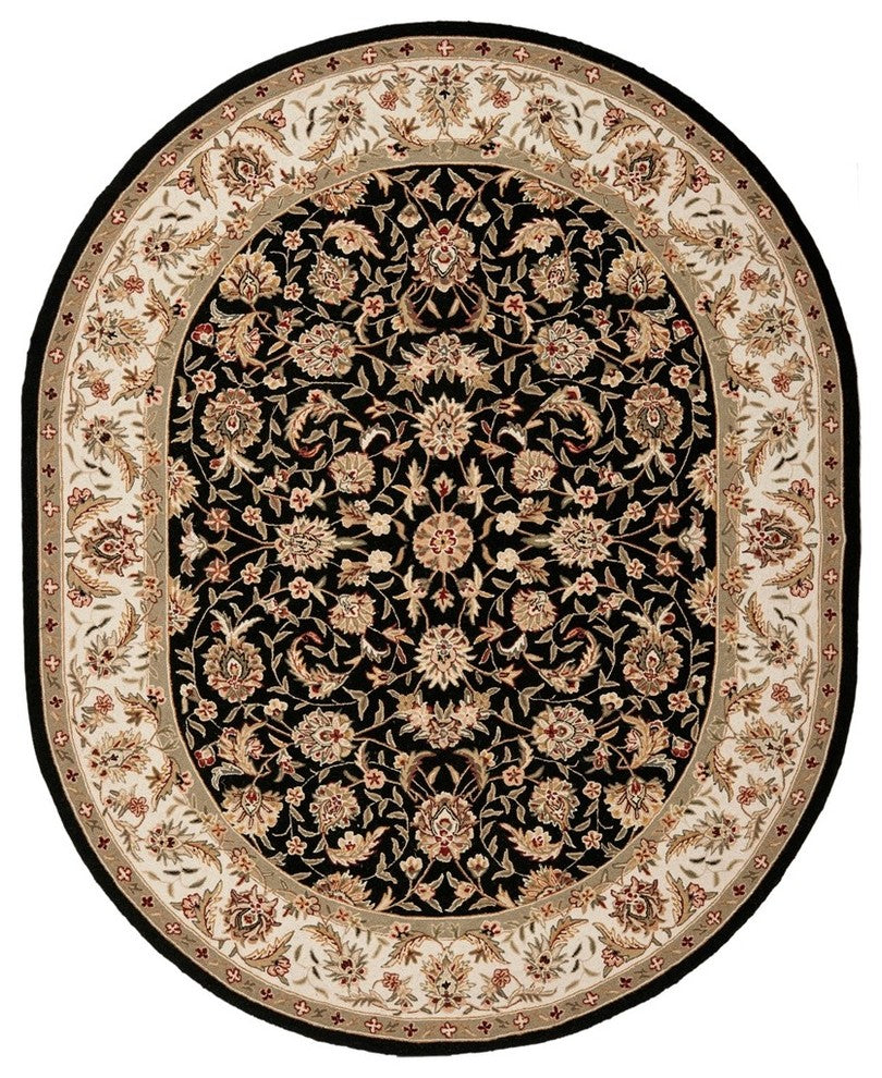 Chelsea Black Area Rug HK78A - 3'' x 6''