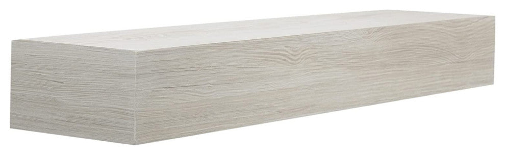 Chunky Floating Wall Shelf, 21.85"L, Weathered Grey