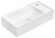 Minimal 4050 Vessel Bathroom Sink in Glossy White with Single Faucet Hole