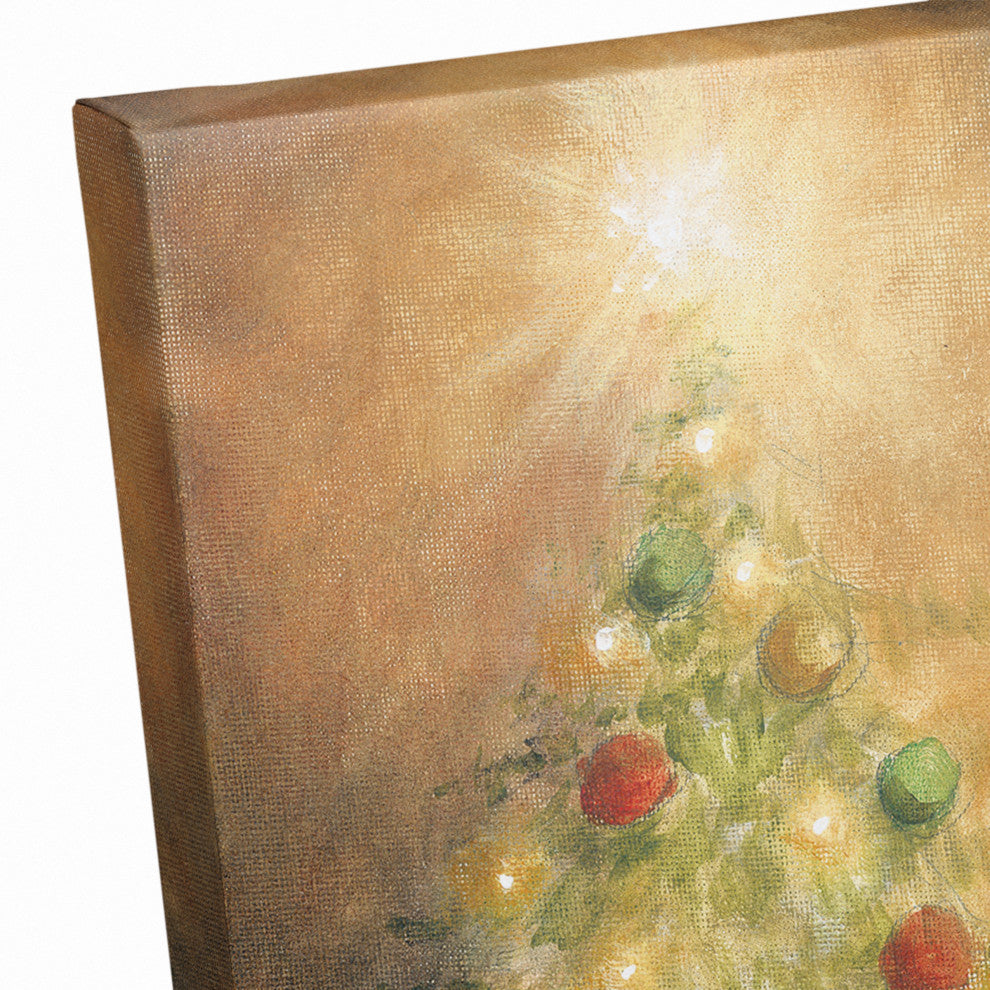 Santa Toy Sack Scene 20x30 Canvas Wall Art