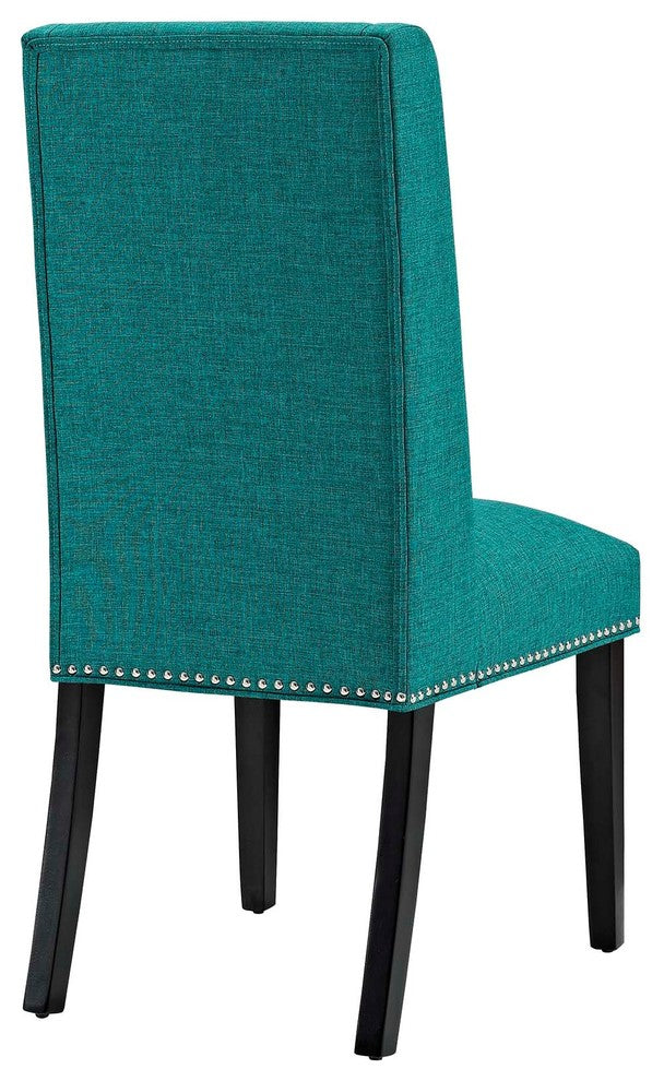 Teal Baron Dining Chair Fabric Set of 2