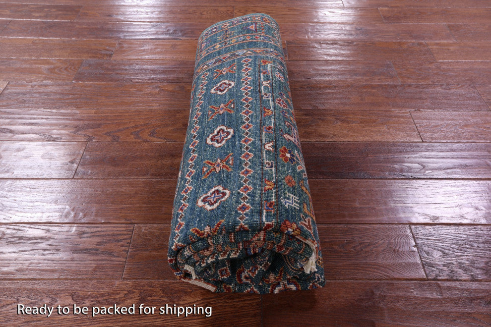 5' 0" X 6' 5" Tribal Persian Gabbeh Handmade Rug Q11303
