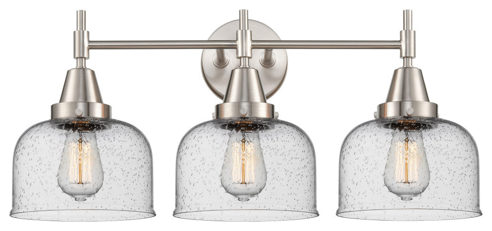 INNOVATIONS LIGHTING 447-3W-SN-G74-LED Caden 3 Light 26 inch Bath Vanity Light
