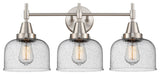 INNOVATIONS LIGHTING 447-3W-SN-G74-LED Caden 3 Light 26 inch Bath Vanity Light