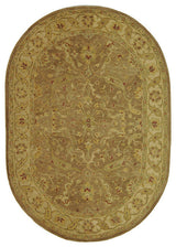 Safavieh Antiquities at311a Rug, Brown/Gold, 4'6"x6'6" Oval