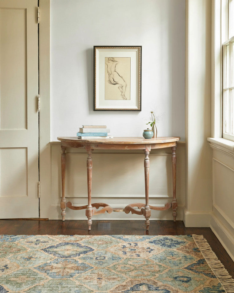 Dash & Albert Pali Blue Handwoven Jute Rug, Blue, 8' x 10'