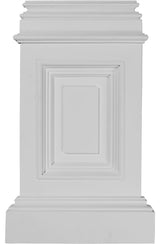 10 7/8"W  x 2 1/4"D x 17 3/4"H Classic Small Pedestal Base