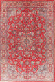 Consigned, Vintage Handmade Oriental Traditional Persian Area Rug, Red, 10x15