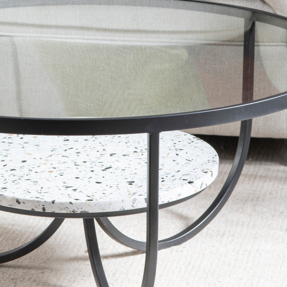 Marisol 33" Terrazzo Coffee Table