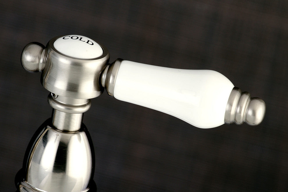 Kingston Brass Bridge Kitchen Faucet, Brushed Nickel