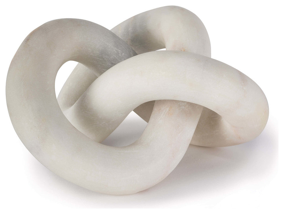 Cassius Marble Sculpture, White