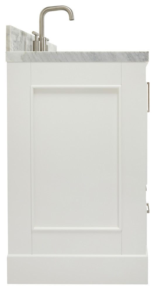 Ariel Stafford 37" Single Right Offset Oval Sink Bathroom Vanity