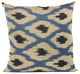 Plutus Blue Color Stitched Dot Luxury Throw Pillow, 20"x20"
