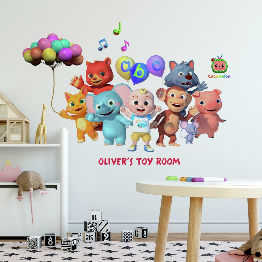 Cocomelon Peel and Stick Giant Wall Decals With Alphabet