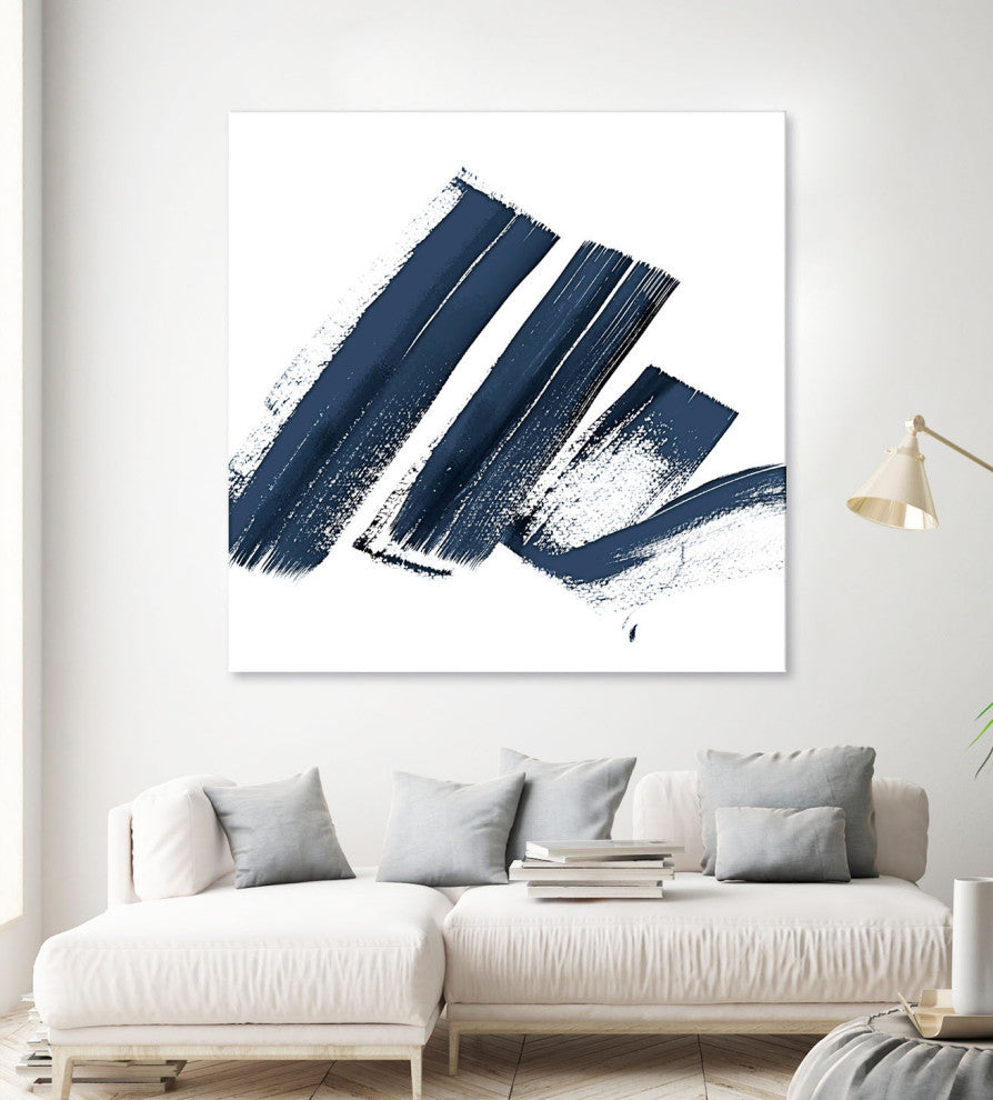 New Navy Signs I - 54 x 54 by Patricia Pinto