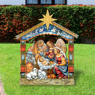 Outdoor Nativity 44 Inch Free Standing
