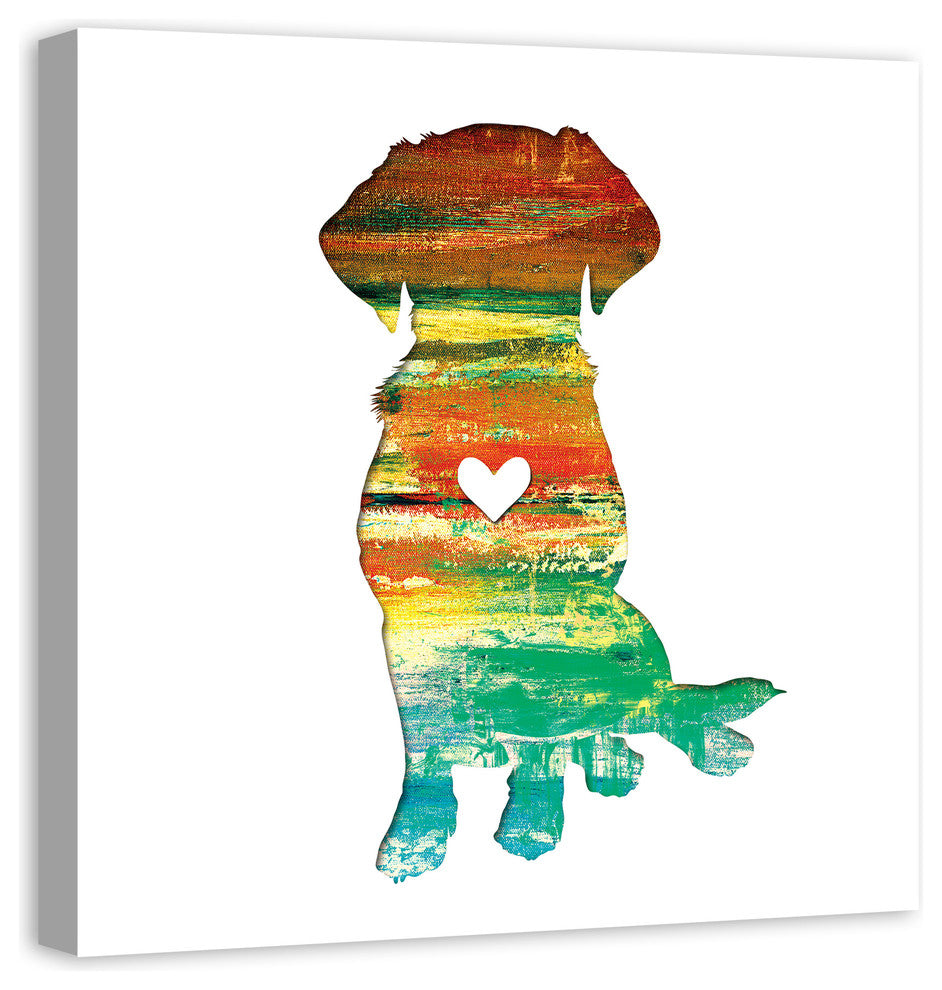 Designs Direct Creative Group Paint Silhouette Lab 30x30 Canvas Wall Art