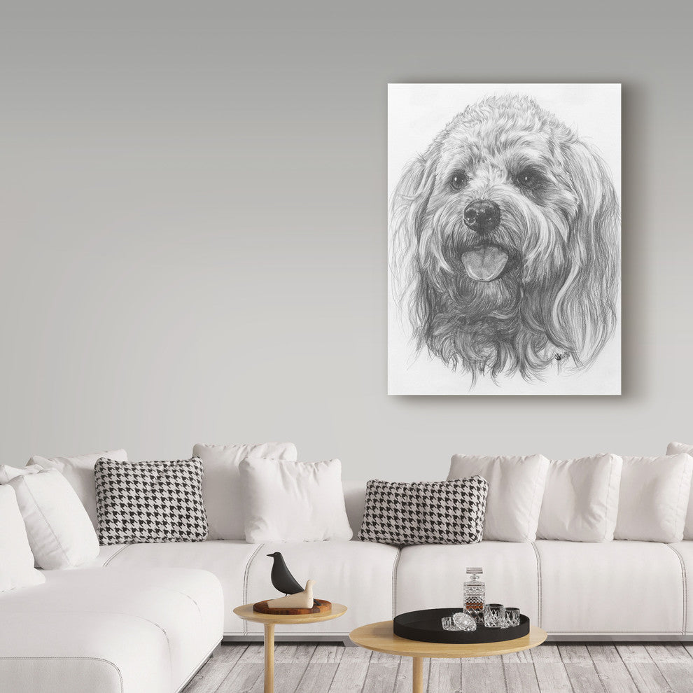 "Cockapoo" by Barbara Keith, Canvas Art