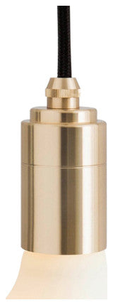 Porcelain III With Brass Pendant