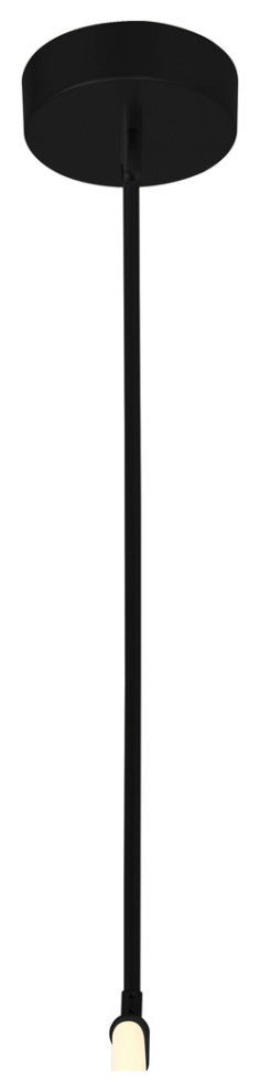 Hoops 1 Light LED Chandelier With Black Finish