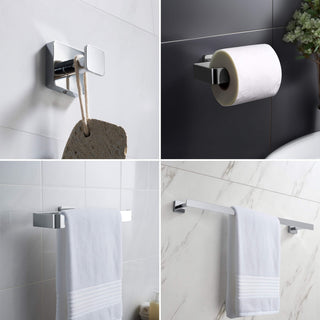 Blaze 5 Piece Bathroom Hardware Set, Chrome