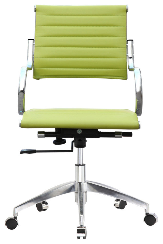 Classics Flees Office Chair Mid Back, Green
