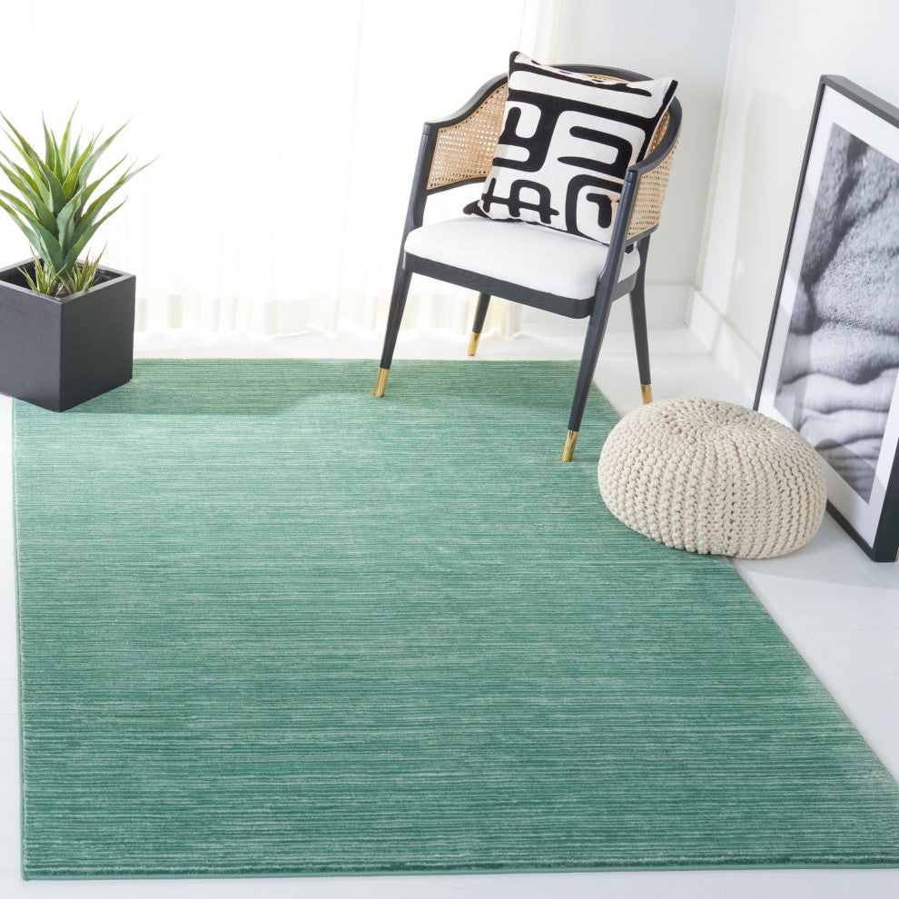 Safavieh Vision Vsn606X Solid Color Rug, Light Green, 6'7"x6'7" Round