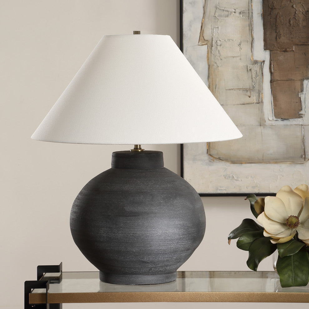 Uttermost Tramore Rustic Charcoal Table Lamp