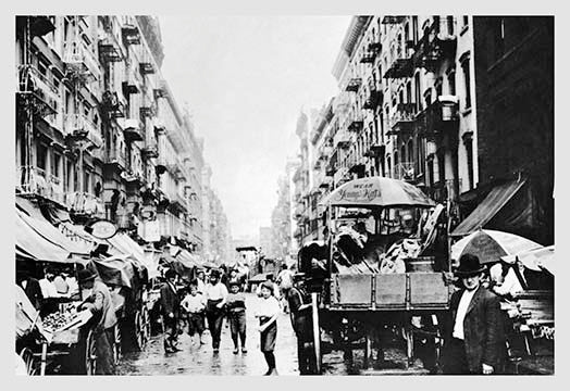Street Market- Canvas Poster 20" x 30"