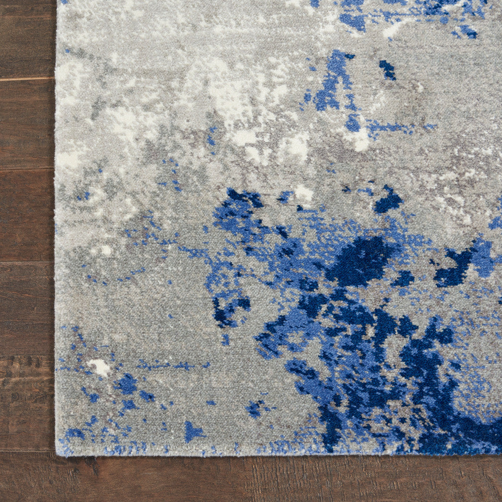 Nourison Twilight 2' x 3' Blue/Grey Modern Indoor Area Rug