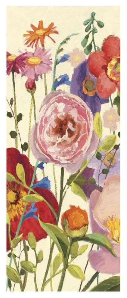 "Couleur Printemps II Panel I" Digital Paper Print by Shirley Novak, 26"x62"