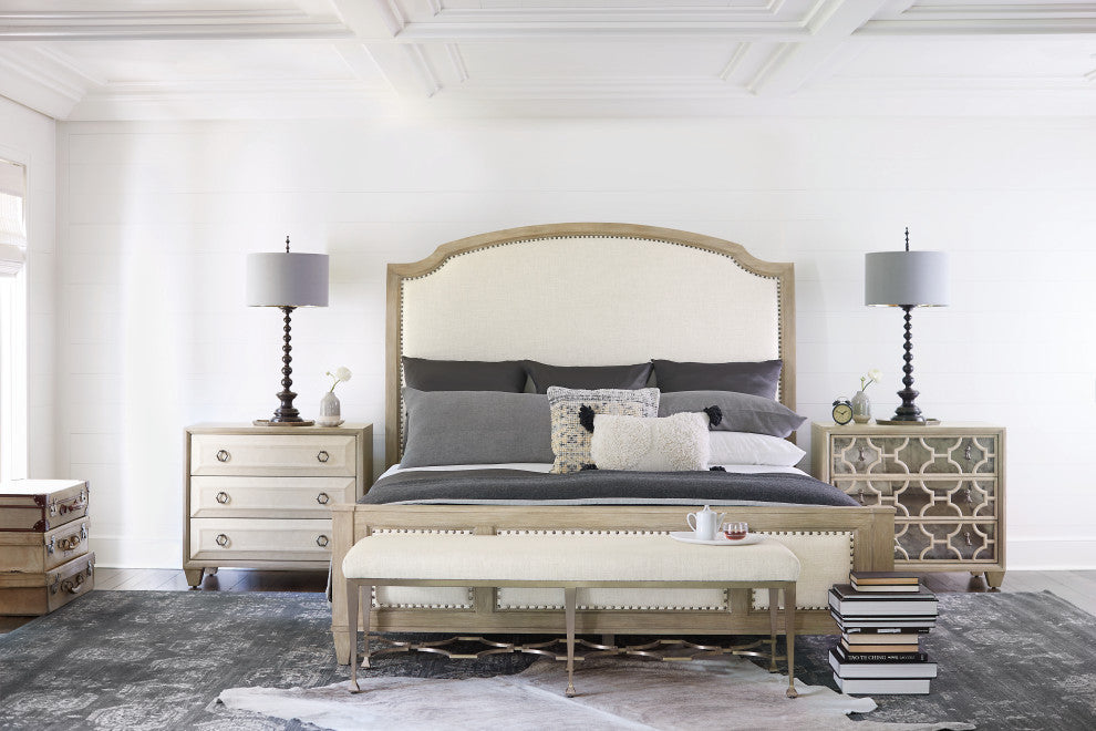 Bernhardt Santa Barbara Upholstered Sleigh Bed, King