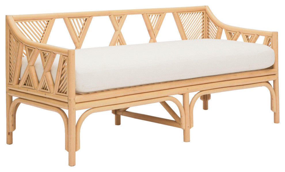 Jayla Natural Rattan Bench