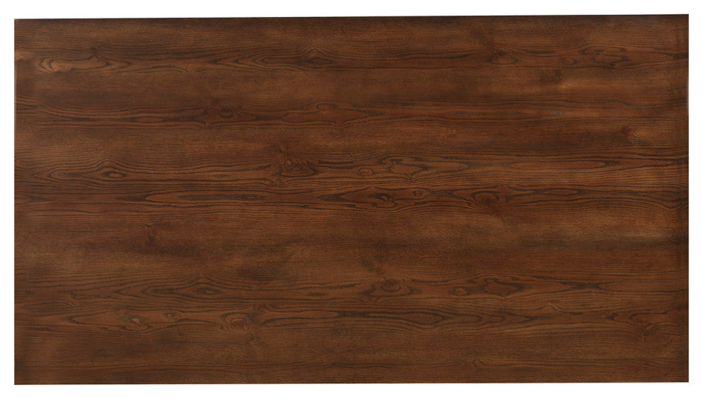 Arendal Trestle Rectangular Dining Table, Burnished Dark Oak