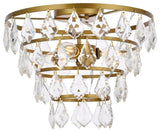 Evan 14" Flush Mount, Brass